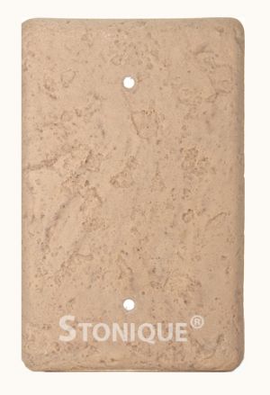 Stonique® Blank Switch Plate Cover in Espresso